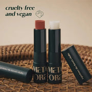 METAFORET Vegan Tinted Lip Balm 0.12oz Clear)