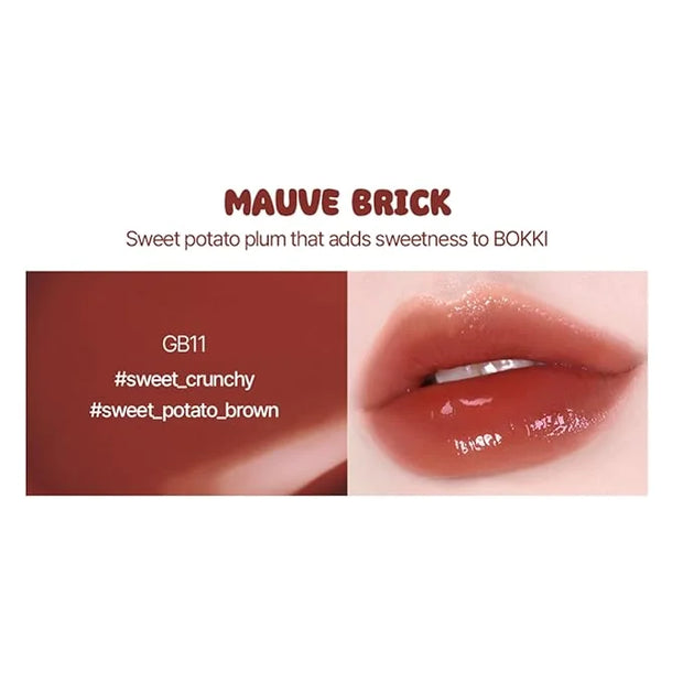 Glow Bokki Glossy Lip Tint, Korean Beauty (GB11 Mauve Brick, 4.1 grams) - Product Image