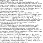 Burt's Bees Lip Balm - Berry Agua Fresca, Dragonfruit Lemon, Coconut & Pear, Tropical Pineapple Pack, With Beeswax, Tint-F...