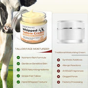 SADOWAY Beef Tallow for Skin: Handmade Beef Tallow for Face - Organic Grass-Fed Whipped Beef Tallow and Honey Balm Tallow ...