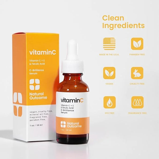 Vitamin C Serum with Vitamin E & Ferulic Acid | Anti-Aging Radiance Restoring Facial Serum | Powerful Antioxidant Lift Fin...