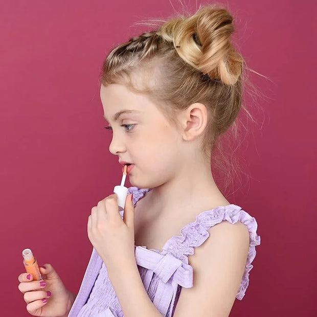 MISS NELLA Magic Spell Lip Gloss, Peach hydrating children Lip Gloss, watermelon scent, gentle on the skin. gives a sheer ...