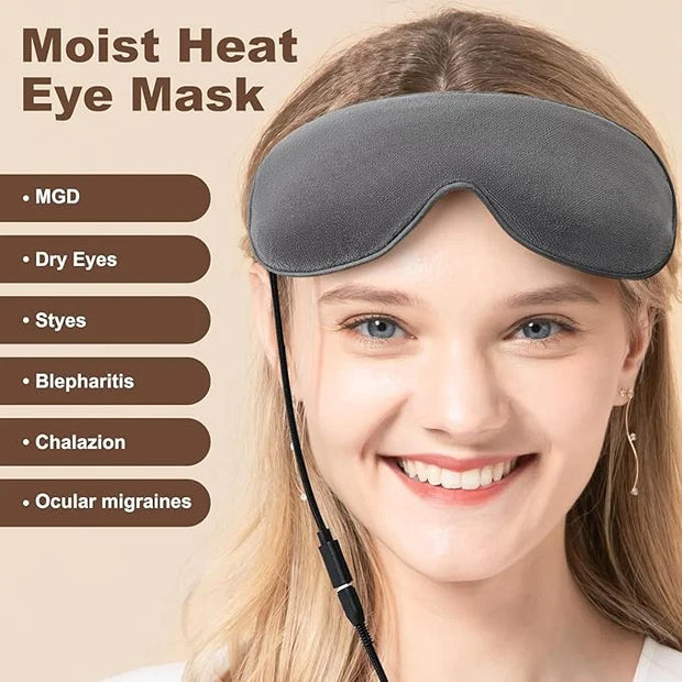 Aroma Season Heated Eye Mask, Warm Eye Compress for Dry Eyes Stye Blepharitis MGD and Blepharitis, Moist Heat Treatment to...