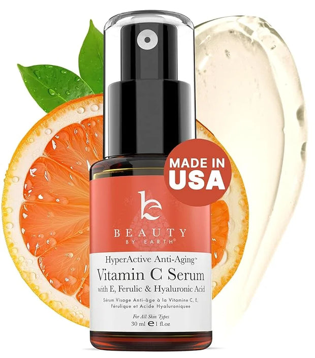Vitamin C Face Serum - USA Made with Natural & Organic Ingredients, Skin Brightening Vitamin C Serum for Face for Women, D...