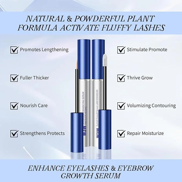 Eyebrow Eyelash Growth Serum,Natural Eyebrow Serum for Longer, Fuller, and Thicker Brows Lash - Product Image