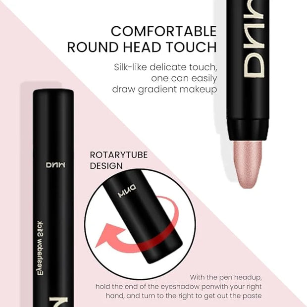 evpct 2Pcs Cream Eyeshadow Sticks Set for Eyes Waterproof, Champagne Shimmer Matte Eye shadow Stick Pencil Pen Bulk sombra...