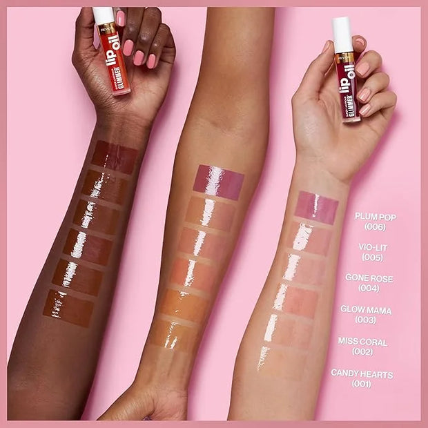 REVLON Super Lustrous Glimmer Lip Oil, Moisturizing & Tinted, Shiny Finish, Made with Plant-Based Squalane, 002 Miss Coral...