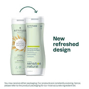 ATTITUDE Hair Shampoo for Sensitive Dry Scalp, EWG Verified, Soothing Oat, Dry and Damaged Hair, Naturally Derived Ingredi...
