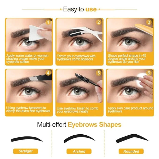 14 in 1 Eyebrow Razor Kit, Professional Dermaplane Face Razor for Women, Eyebrow Trimmer for Hair & Peach Fuzz Remover, Fa...