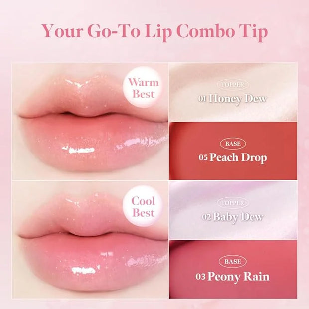 MILKTOUCH Dew Stain Sheer Lip Gloss (01 Morning Haze, 0.14 Fl Oz (Pack of 1)) - Product Image