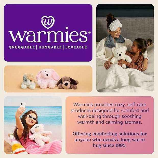 warmies Microwavable Eye Mask for Warmth & Comfort - Heating & Cooling Compress for Calming Relaxation - Weighted & Heated...