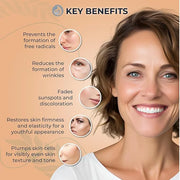 Vitamin C Face Serum - Anti Aging & Brightening Facial Serum - With Hyaluronic Acid Gotu Kola & Jojoba Oil - Natural & Org...