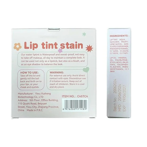 4 Pcs Roll-on Lip Gloss Set, Clear Lip Gloss Glaze Water Light Formula, Plumping Lip Oil, Long Lasting Hydrating & Moistur...