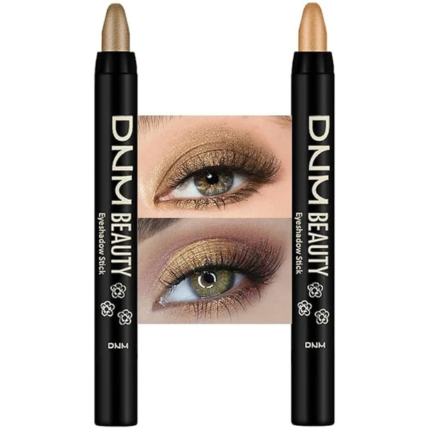 evpct 2Pcs Cream Eyeshadow Sticks Set for Eyes Light Khaki & Desert Gold Shimmer Eye Crayon Shadow Brightener Stick Pencil...