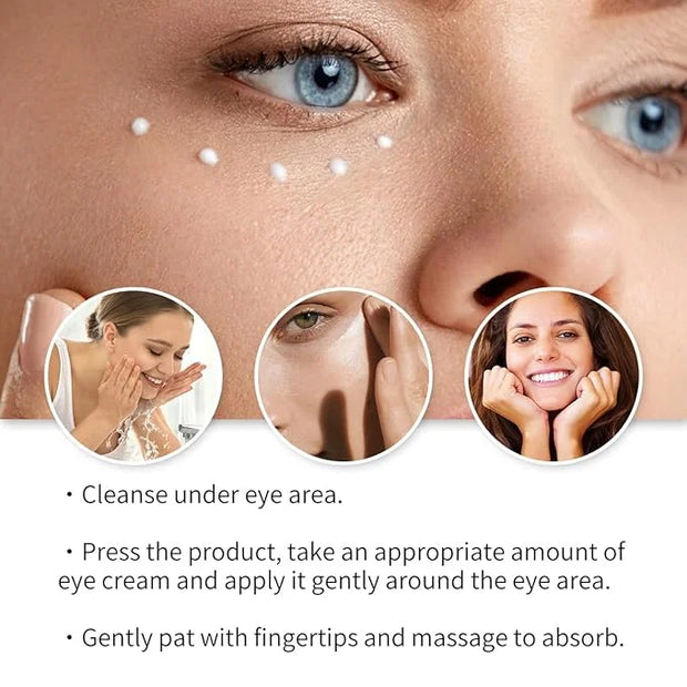 Retinol Eye Cream for Dark Circles & Wrinkles - Advanced Night Repair Treatment with Hyaluronic Acid & Vitamin E | Reduces...