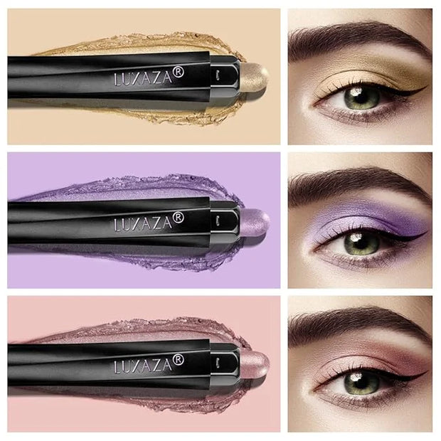 3PCS Cream Eyeshadow Sticks, Neutral Eye Shadow Makeup Pencil Set, Eye Brightener Highlighter, Waterproof & Long Lasting S...