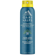 Oars + Alps Sunscreen Spray for Face & Body, SPF 50 Spray Sunscreen Infused with Vitamin C & Antioxidants, No White Residu...
