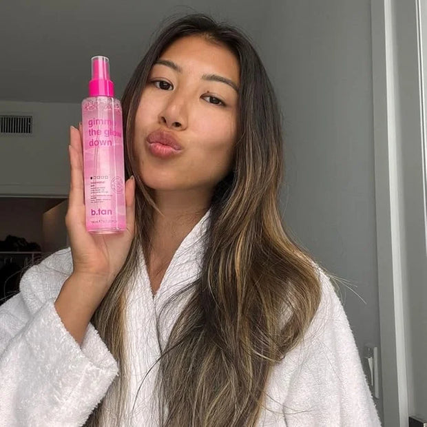 b.tan Clear Face Tan Mist | Gimme The Glow Down - Best Facial Tanner Spray, Gradual Bronzing Sunless Tanning Water, Infuse...