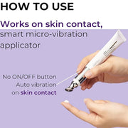 Collagen Lifting Eye Cream with Vibrating Massage Head for Wrinkles, Fine Lines, and Puffy Eye Bags-Under Eye Cream for Da...