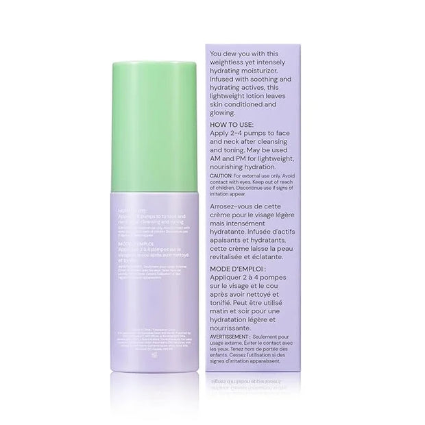 Glossmetics Dewly Hydrated Lightweight Daily Moisturizer with Centella Asiatica Skin Care, Panthenol Moisturizer - Face Cr...