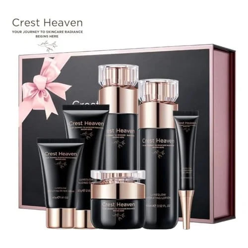 Women 6-Piece Facial Kit for Radiant Skin Care, Facial Care, Face Moisturizing and Anti-aging Skin Care luxeGlow - Product...