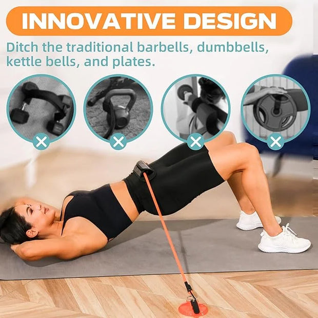 Hip Thrust Belt (30/40/50lbs), Portable 7 Weights 120lbs - Product Image