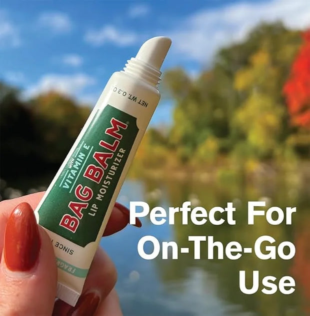Vermont's Original Bag Balm Fragrance Free Lip Balm with Vitamin E | Pack of 4 0.3oz Tubes - Product Image