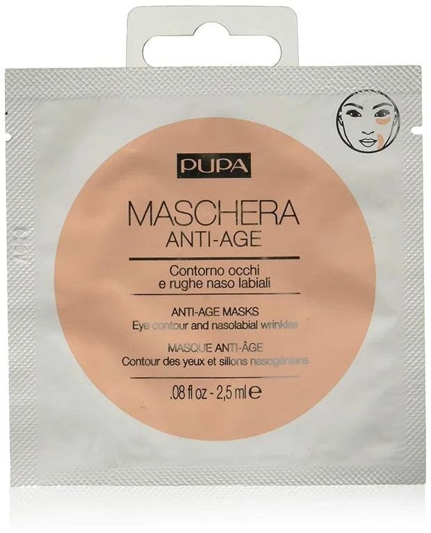Pupa Milano Anti-Age Face Mask Eye Contours And Nasolabial Wrinkle - Intensive Treatment Patches - Smooth And Minimise The...