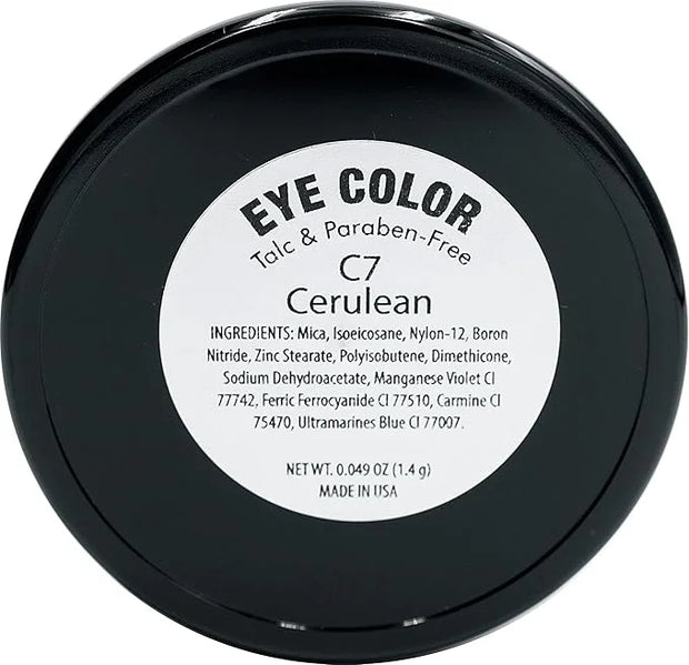 Matte Cerulean Cobalt Deep Royal Navy Blue Pressed Powder Single Vegan Eyeshadow; Talc, Paraben & Cruelty Free - Product I...