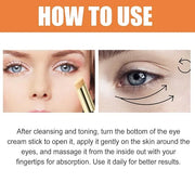 3Pcs Revive Glow Vitamin C Eye Balm, Hydrating Eye Cream, Glow Eye Balm Stick, Brightening and Reducing Dark Circle, Reduc...