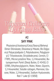 Self Beauty Vegan Korean Lip Balm Moisturizing Care - Collagen Lip Glass Hydrating, Hyaluronic Lip Gloss Repair - 0.06 oz ...
