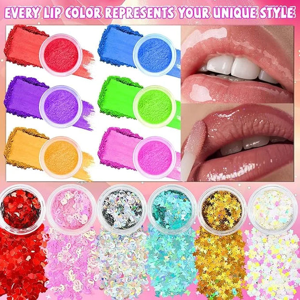 WhizToys 74 PCS Lip Gloss Making Kit, DIY Make Your Own Lip Gloss Kit Beginner,Fun Craft Set for Girls Kids Teens Women, B...