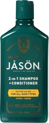 Jason Men's Refreshing 2-in-1 Shampoo and Conditioner, 12 oz - Product Image