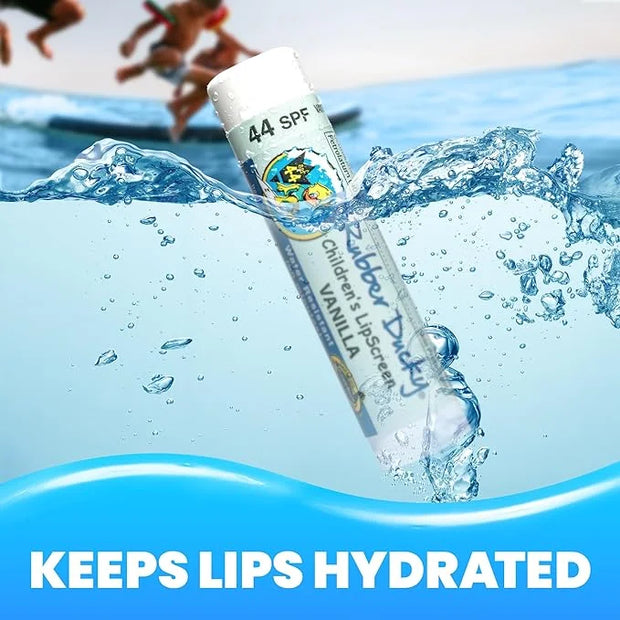Rubber Ducky | Lip Sunscreen SPF 44, Vegan Lip Balm for Kids with Vitamin E, UV Lip Balm with SPF 44 for Sensitive Lips | ...