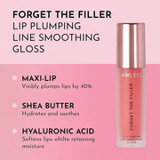 Forget the Filler Lip Plumping Line Smoothing Gloss - Cherry Vanilla - Premium Volumizing Lip Gloss with Natural Ingredien...