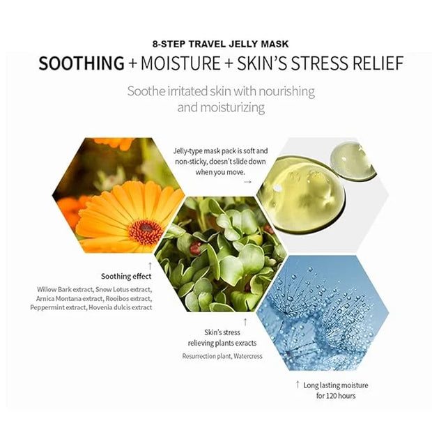 I'M SORRY FOR MY SKIN 8-Step Skincare Travel Essentials Kit, Korean Skin Care Set All in 1, Face Wash, Body Cleansing, Fac...