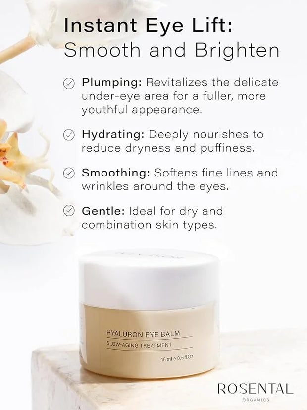 Organics Organic Eye Cream for All Skin Types, 15ml (0.5 fl. oz) (Hyaluron Eye Cream, 15ml) - Product Image