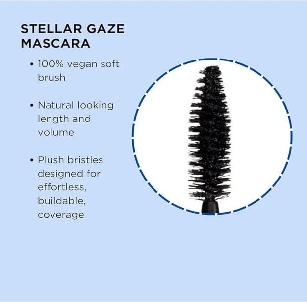 Pacifica Aquarian Gaze Mascara – Abyss (Black) Water-Resistant Long Lash Mascara, Lengthening & Smudge-Proof, Vegan & Crue...
