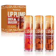 3-Color Duck Lip Plumper Gloss - High Pigment, Hydrating Lip Glow Oil, Balm Set for Women (Vegan, Set B) - Product Image