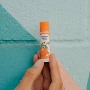 Badger Tangerine Breeze Classic Lip Balm, 100% Organic Lip Balm, Long Lasting Lip Care w/Light Silky Texture, Bright & Che...