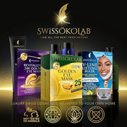 SWISSÖKOLAB Under Eye Patches For Puffy Eyes 24k Gold Eye Mask Dark Circles And Puffiness Collagen Eye Gel Pads Moisturizi...