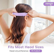 NEWGO Cooling Gel Eye Mask - Reusable Cold Pack for Puffy Eyes, Dark Circles, Migraine, Stress Relief - Purple With Soft P...