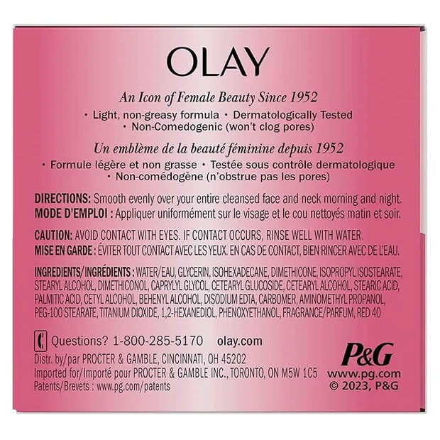 Olay Active Hydrating Cream Face Moisturizer, 1.9 fl oz - Product Image