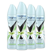 Degree UltraClear Antiperspirant Deodorant Dry Spray 4 pack for 72h Nonstop Sweat Protection For Women Pure Aloe Scent Ant...