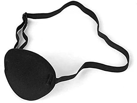 2 Pcs Adult Kid's Black Adjustable Soft and Comfortable Pirate Eye Patch Single Eye Mask for Amblyopia Lazy Eye - Product ...