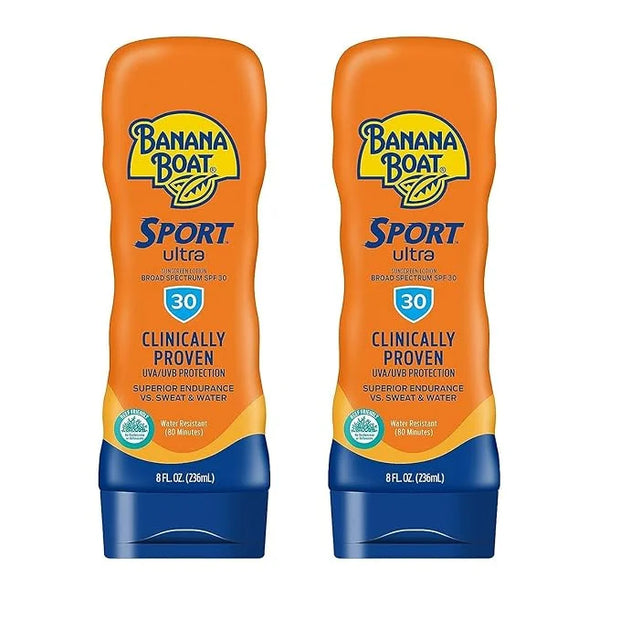 Banana Boat Water Resistant Sport Performance Broad Spectrum SPF 30 Sunscreen Lotion, Swim Splash Sport - Up to 80 Minutes...