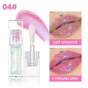 Magic Color Changing Lip Oil Ph, Glitter Lip Gloss, Upgraded Big Brush Head Moisturizing Lip Oil Long Lasting Nourishing L...