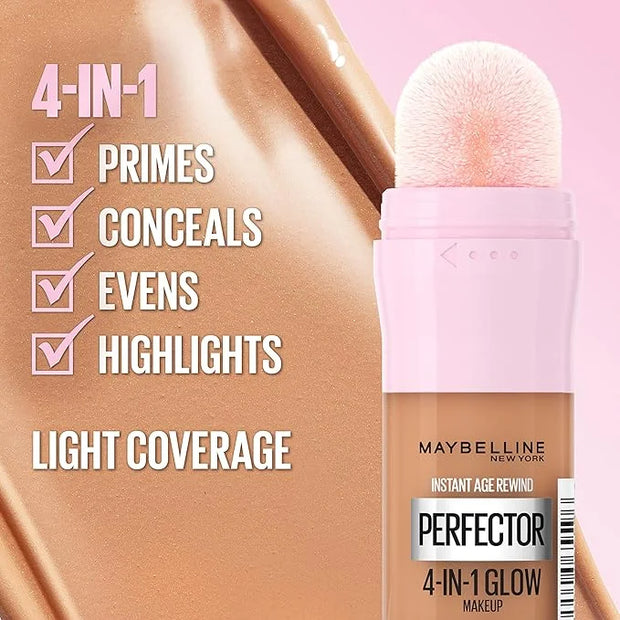 Maybelline New York Instant Age Rewind Instant Perfector 4-In-1 Glow Makeup, Medium/Deep Warm - Product Image