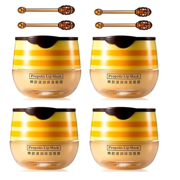 4 PCS Bee Lip Balm Honey