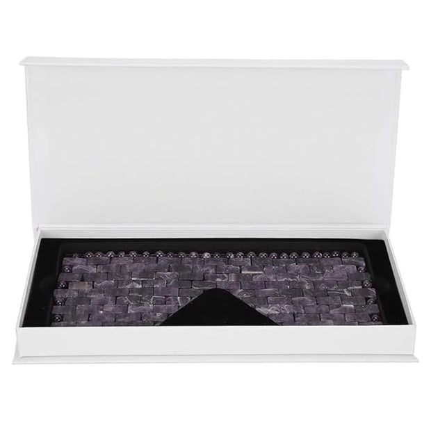 Jade Eye Mask, Jade Stones Agingproof Cooling Sleeping Eye Mask, Cold Eye Covers For Relief Eye Fatigue (Amethyst) - Produ...